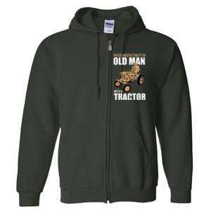 Funny Farmer Farm Tractor Farming Truck Lovers Humor Full Zip Hoodie