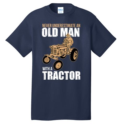 Funny Farmer Farm Tractor Farming Truck Lovers Humor Tall T-Shirt