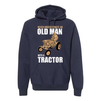 Funny Farmer Farm Tractor Farming Truck Lovers Humor Premium Hoodie