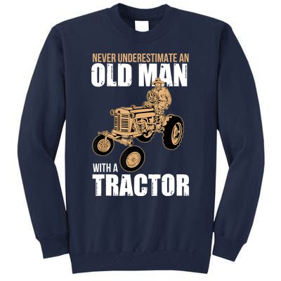 Funny Farmer Farm Tractor Farming Truck Lovers Humor Tall Sweatshirt