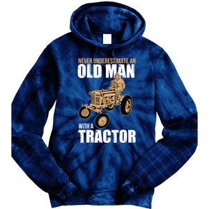 Funny Farmer Farm Tractor Farming Truck Lovers Humor Tie Dye Hoodie