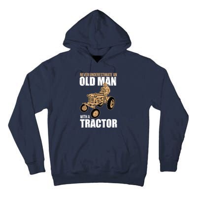 Funny Farmer Farm Tractor Farming Truck Lovers Humor Tall Hoodie