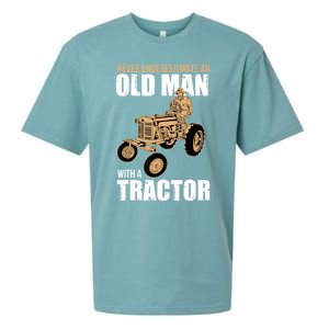 Funny Farmer Farm Tractor Farming Truck Lovers Humor Sueded Cloud Jersey T-Shirt