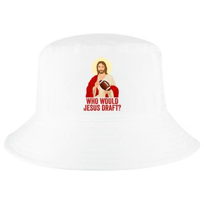 Funny Fantasy Football Who Would Jesus Draft Funny Christians Funny FFL Draft Cool Comfort Performance Bucket Hat