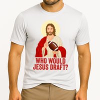 Funny Fantasy Football Who Would Jesus Draft Funny Christians Funny FFL Draft Cooling Performance Crew T-Shirt