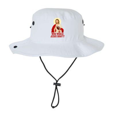 Funny Fantasy Football Who Would Jesus Draft Funny Christians Funny FFL Draft Bucket Hat