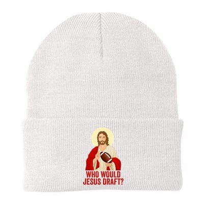 Funny Fantasy Football Who Would Jesus Draft Funny Christians Funny FFL Draft Beanie