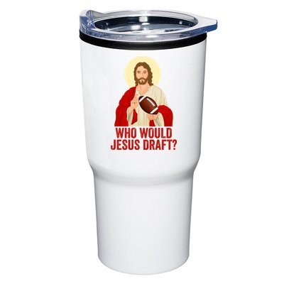 Funny Fantasy Football Who Would Jesus Draft Funny Christians Funny FFL Draft Tumbler