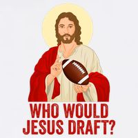 Funny Fantasy Football Who Would Jesus Draft Funny Christians Funny FFL Draft Visor