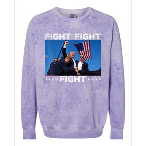 Fight Fight Fight Trump 2024 Vote Trump Gift Colorblast Crewneck Sweatshirt