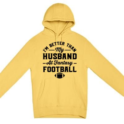 Funny Fantasy Football Statement Premium Pullover Hoodie