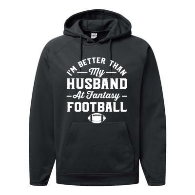 Funny Fantasy Football Statement Performance Fleece Hoodie