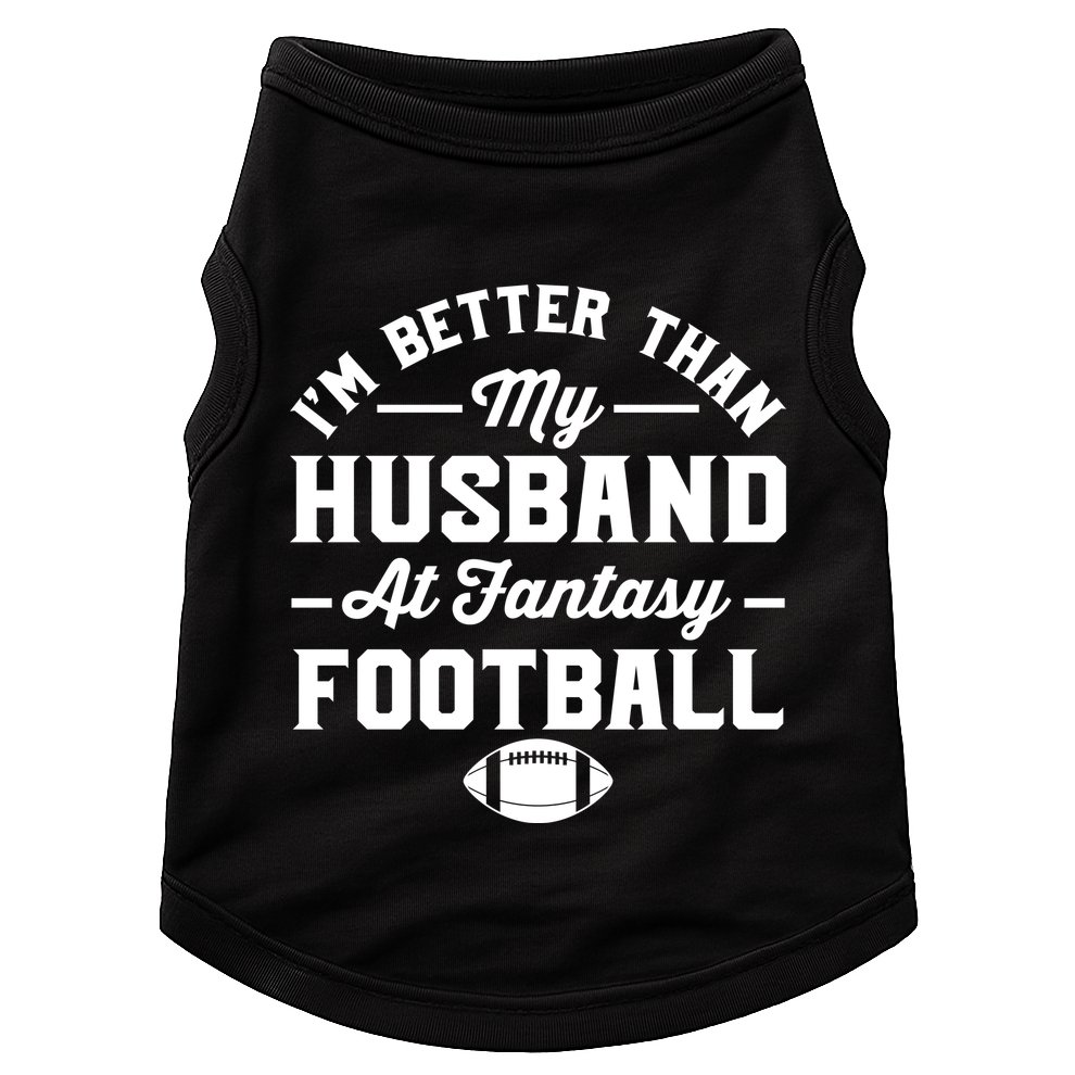 Funny Fantasy Football Statement Doggie Tank