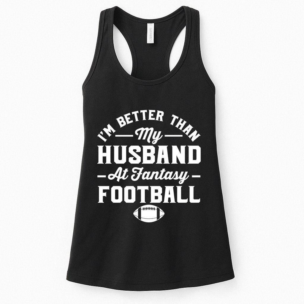Funny Fantasy Football Statement Womens Tank Top