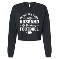Funny Fantasy Football Statement Cropped Pullover Crew