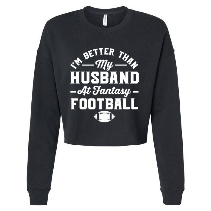 Funny Fantasy Football Statement Cropped Pullover Crew