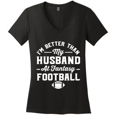 Funny Fantasy Football Statement Women's V-Neck T-Shirt