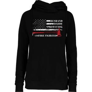 Firefighter Funny Firemen Fire Truck Graphic Womens Funnel Neck Pullover Hood