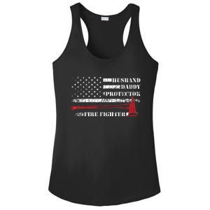 Firefighter Funny Firemen Fire Truck Graphic Ladies PosiCharge Competitor Racerback Tank