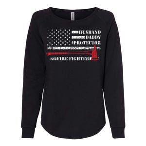 Firefighter Funny Firemen Fire Truck Graphic Womens California Wash Sweatshirt