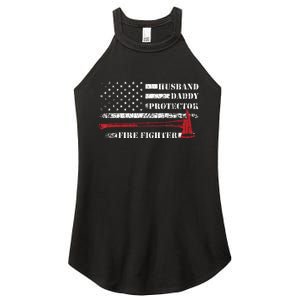 Firefighter Funny Firemen Fire Truck Graphic Women's Perfect Tri Rocker Tank