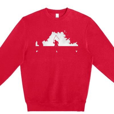 Fly Fishing Premium Crewneck Sweatshirt