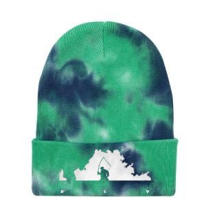 Fly Fishing Tie Dye 12in Knit Beanie