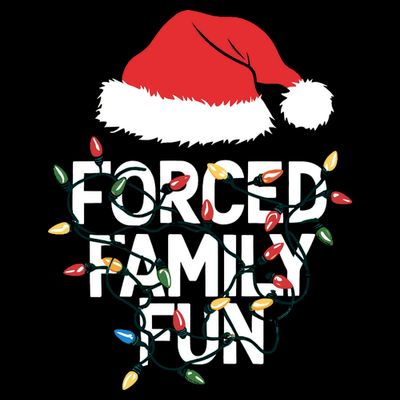 Forced Family Fun Sarcastic Christmas Funny T-Shirt