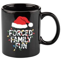 Forced Family Fun Sarcastic Christmas Funny 11oz C Handle Ceramic Mug