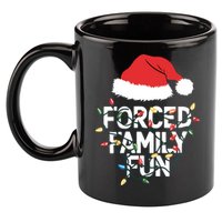 Forced Family Fun Sarcastic Christmas Funny 11oz C Handle Ceramic Mug