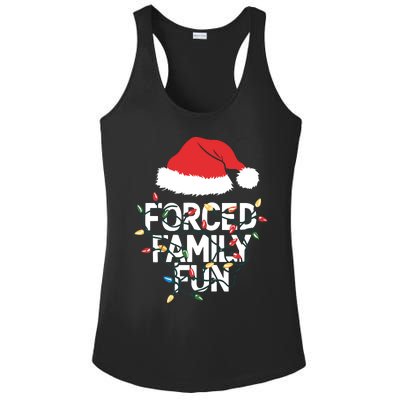 Forced Family Fun Sarcastic Christmas Funny Ladies PosiCharge Competitor Racerback Tank