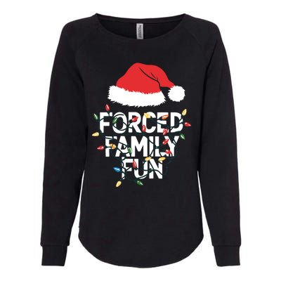 Forced Family Fun Sarcastic Christmas Funny Womens California Wash Sweatshirt