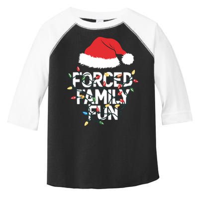 Forced Family Fun Sarcastic Christmas Funny Toddler Fine Jersey T-Shirt