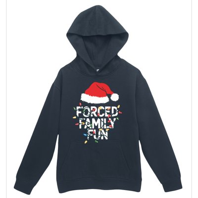 Forced Family Fun Sarcastic Christmas Funny Urban Pullover Hoodie