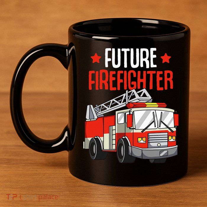 Future Firefighter Fireman Firefighting 11oz C Handle Ceramic Mug