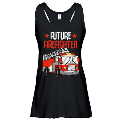Future Firefighter Fireman Firefighting Ladies Essential Flowy Tank