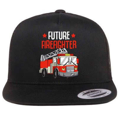 Future Firefighter Fireman Firefighting Flatbill Hat