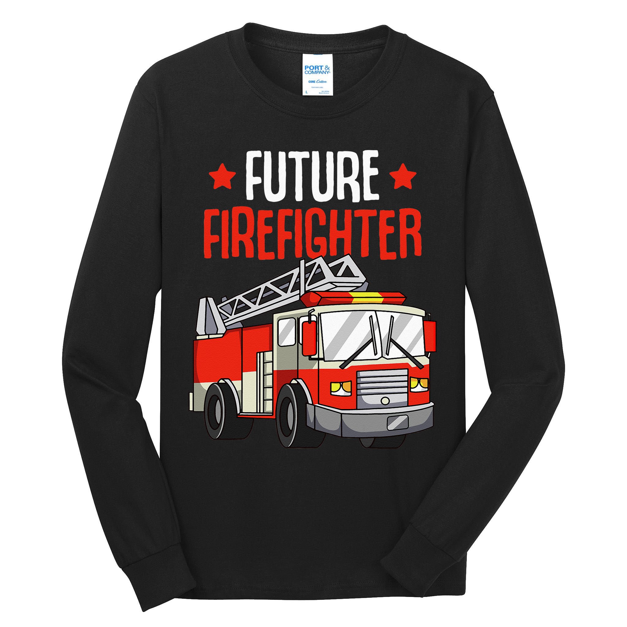 Future Firefighter Fireman Firefighting Tall Long Sleeve T-Shirt