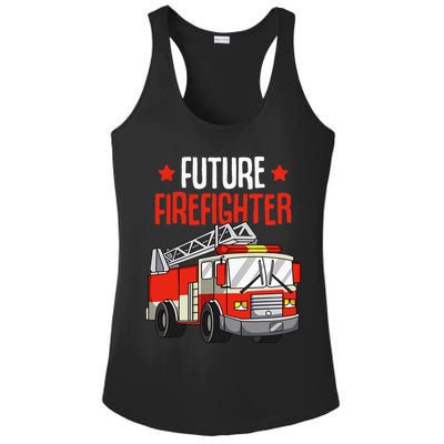 Future Firefighter Fireman Firefighting Ladies PosiCharge Competitor Racerback Tank