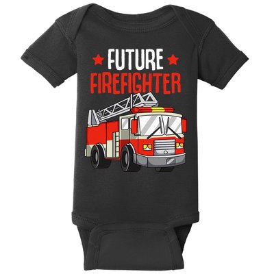 Future Firefighter Fireman Firefighting Baby Bodysuit