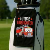Future Firefighter Fireman Firefighting Golf Towel