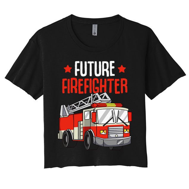 Future Firefighter Fireman Firefighting Crop Top
