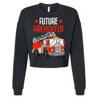 Future Firefighter Fireman Firefighting Cropped Pullover Crew