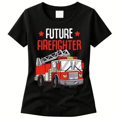 Future Firefighter Fireman Firefighting Womens T-Shirt