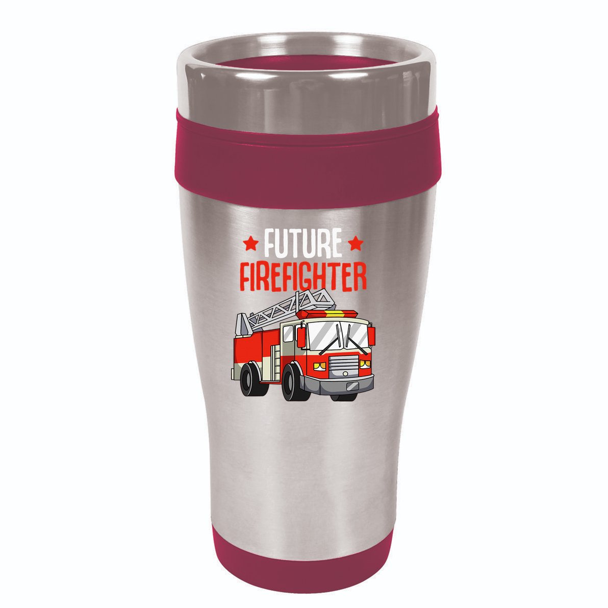Future Firefighter Fireman Firefighting 16oz Travel Tumbler