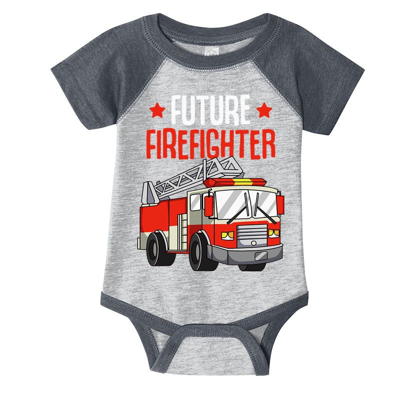 Future Firefighter Fireman Firefighting Infant Baby Jersey Bodysuit