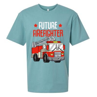 Future Firefighter Fireman Firefighting Sueded Cloud Jersey T-Shirt
