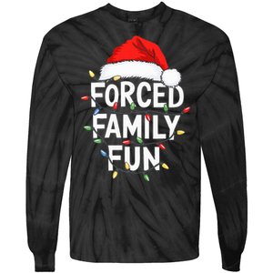 Forced Family Fun Christmas Pajamas Tie-Dye Long Sleeve Shirt