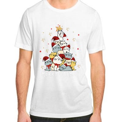 Festive Feline Fun Adorable Christmas Tree Kitty for Cat Lovers Adult ChromaSoft Performance T-Shirt