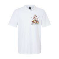 Festive Feline Fun Adorable Christmas Tree Kitty for Cat Lovers Softstyle Adult Sport Polo